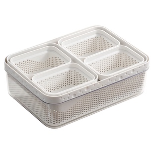 洗菜盆沥水篮长方形食品级厨房水槽洗碗池沥水篮过滤框洗水果大号