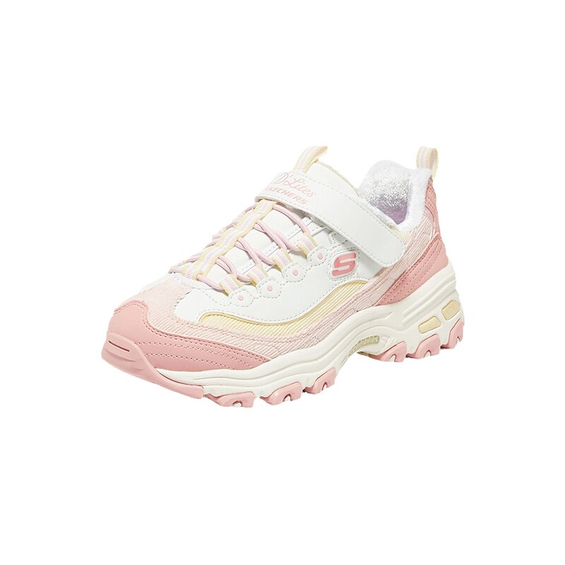 Skechers斯凯奇童鞋秋冬款保暖天鹅绒休闲运动熊猫老爹鞋302524L