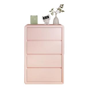 实木斗柜多巴胺抽屉柜卧室床尾收纳柜客厅简约现代四五六斗储物柜