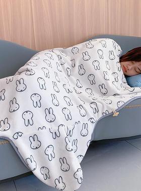 呼呼熊午睡毯子小学生 教室毛毯冬季披肩斗篷 儿童午休连帽披肩毯