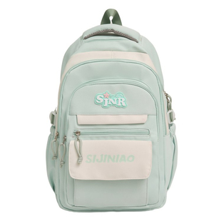 高颜值双肩包女ins小众多隔层背包大容量高中书包初中女生学院风