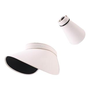 防晒帽子女夏季可折叠防紫外线黑胶环绕式大帽檐太阳帽空顶遮阳帽