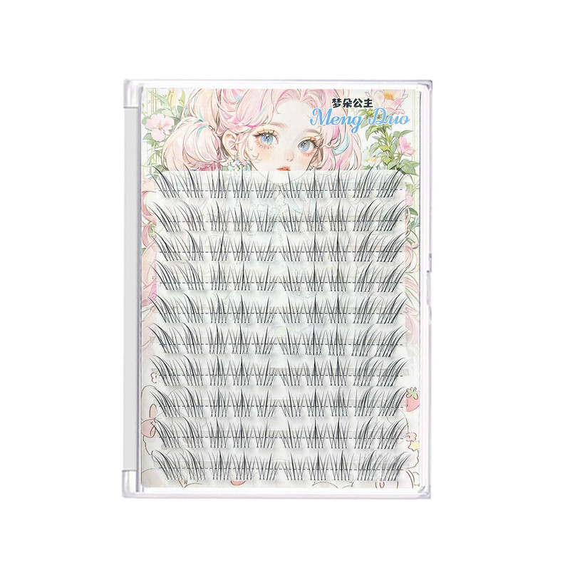 梦朵公主透明梗自粘分段上睫毛