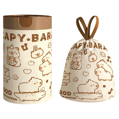 免撕抽绳垃圾袋家用手提式加厚厨房卫生间大号塑料袋子实惠装特厚