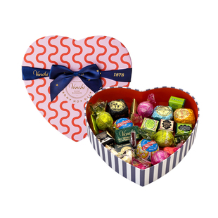 【情人节限定】Venchi心形礼盒牛奶黑巧克力闻绮进口高端生日礼物