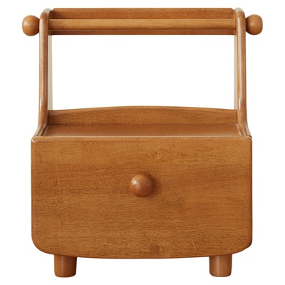 实木床头柜绘本架一体多功能