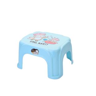 客厅茶几小方凳加厚防滑儿童凳子塑料印花宝宝洗澡矮凳子换鞋板凳