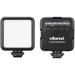 Ulanzi优篮子 VL49迷你补光灯led柔光灯拍照直播手机相机单反热靴夹子室内摄影vlog视频方块小型便携打光灯
