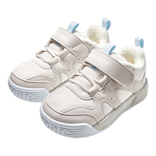 基诺浦机能鞋2025年冬季新款加绒学步鞋宝宝婴儿鞋2级保暖GW1812