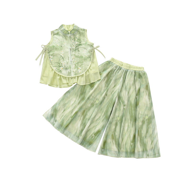 儿童汉服女童中国风男童夏季古风中式古装幼儿园六一合唱演出服装