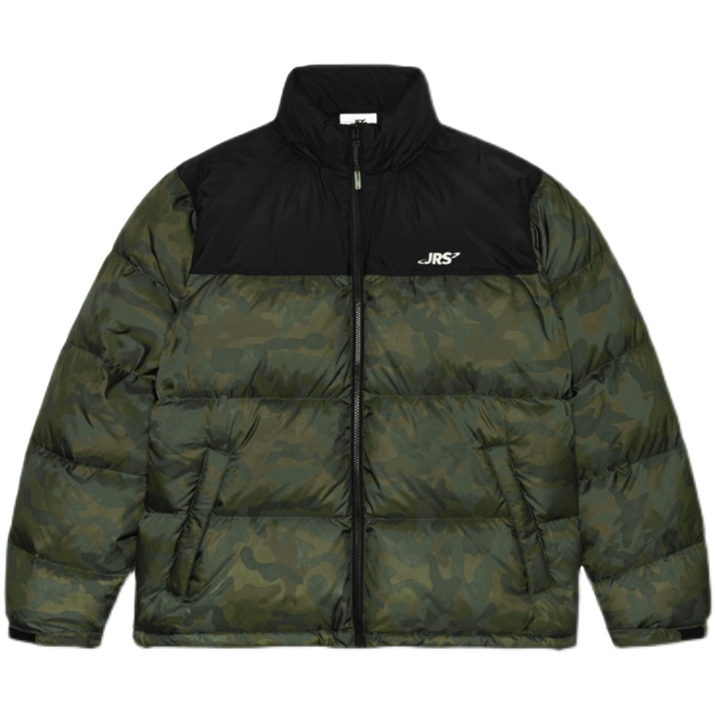 WCC x JRs冬季保暖加厚羽绒服男女款运动户外短款面包情侣外套潮