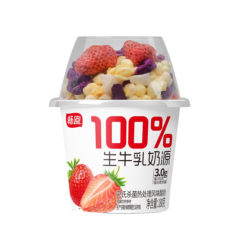 100%生牛乳拌酸奶180g*6杯