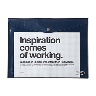 日本delfonics多功能收纳袋横向浅薄轻巧防水透明证件袋文件袋大