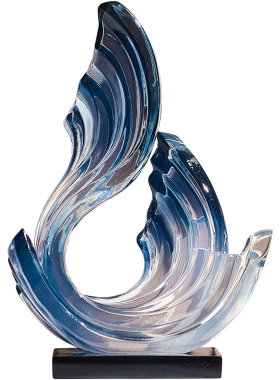 玄关软装家居装饰品风生水起摆件