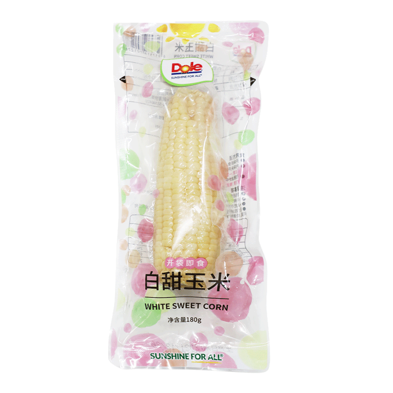 dole 都乐 吉林白甜玉米棒 单根 180g 非转基因 真空装 开袋即食