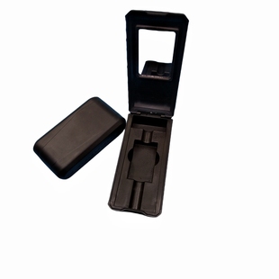 手动剃须刀架收纳盒双面刮胡刀架盒旅行便带存放盒塑料储存礼品盒