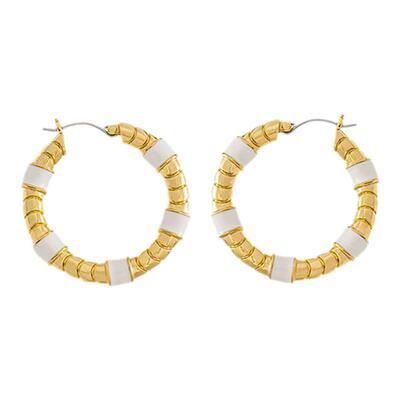 CISSY SHI【蒯仔同款】光之影系列浮雕珐琅耳环原创轻奢耳饰男女