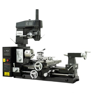 呲铁CT300-X车钻铣三合一机床小车床小铣床钻铣床家用多功能车床