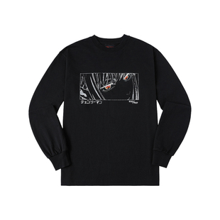 【链锯人官方联名】WHOOSIS 玛奇玛长袖T恤圆领春季休闲个性男女