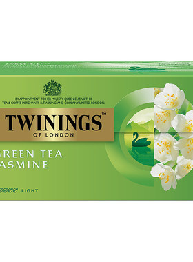 twinings川宁茉莉花茶英国进口茶包冷泡茶花香奶绿袋泡茶茶叶25片