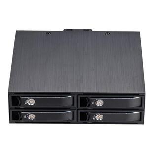 2.5寸 4盘位SATA转5.25寸光驱位内置硬盘抽取盒 免工具 热插拔