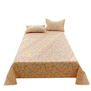 全棉磨毛床单单件亲肤100纯棉榻榻米炕单学生宿舍被单枕套三件套