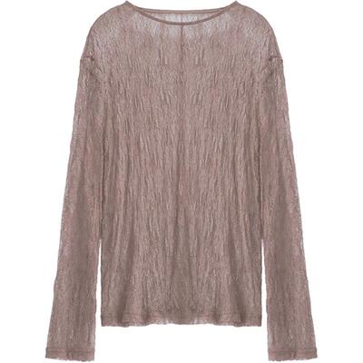 COCOBELLA镂空微透视蕾丝衫