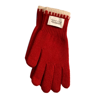 韩系长款含羊毛针织手套女士冬季