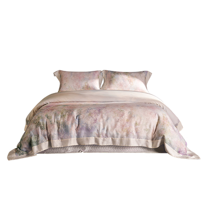 本初防螨天丝套件莱赛尔被套亲肤床盖款轻奢床上用品四件套