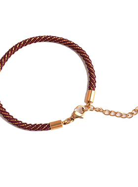 百搭小红绳手链本命年加金红手绳