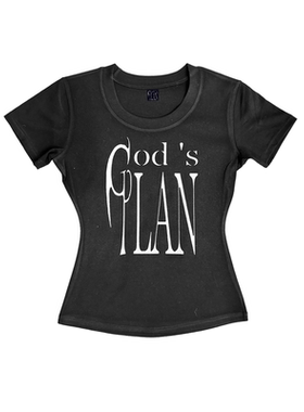 Godsplan*上帝计划基础正肩短袖
