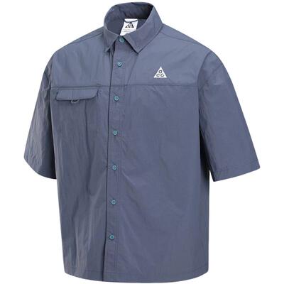 【自营】NIKE耐克男子休闲户外防泼水透气短袖翻领衬衫HJ2884-437