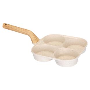 摩登主妇有钛鸡蛋汉堡锅模具肉蛋堡锅早餐煎蛋锅神器四孔不粘煎锅