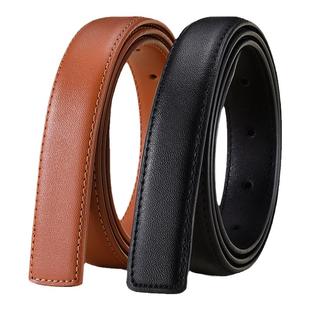 无头无扣皮带条真皮牛皮不带头腰带条装饰带身2024新款女式裤带条