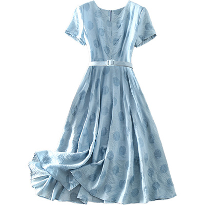 夏季优雅高端女装中长款天丝