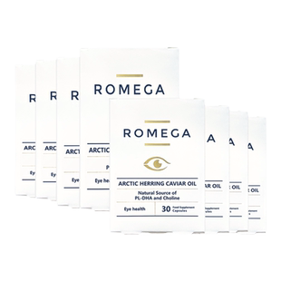 ROMEGA视觉营养素挪威进口鱼籽油软胶囊磷脂护眼儿童成人30粒*8盒
