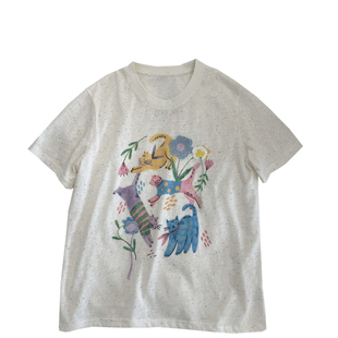 韩系减龄猫咪圆领短袖t恤女！夏慵懒宽松显瘦彩棉休闲上衣学生Tee