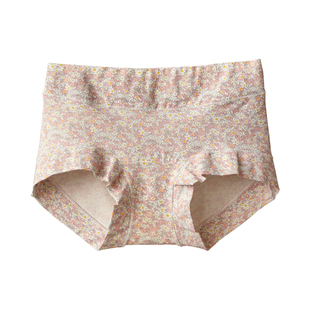 内裤女棉质中腰碎花包臀三角底裤全棉裆2024新款夏季薄款不夹PP