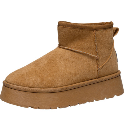 人本冬季棉鞋厚底雪地靴