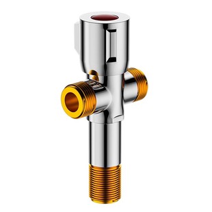 加长款三角阀全铜一进二出加长丝接头三通双出水马桶洗衣机冷热水