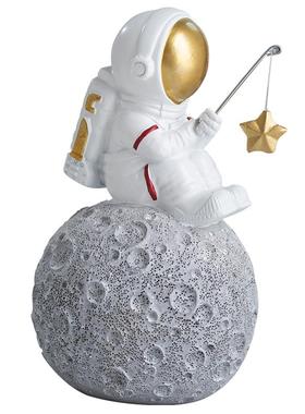 星星树脂太空人宇航员餐厅沙漏