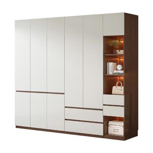 衣柜家用卧室实木生态板对开门衣橱现代简约储物收纳2026儿童柜子