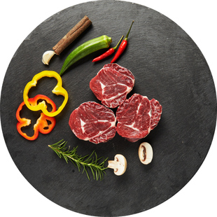 澳洲进口牛腱心金钱腱整个独立装筋花完美儿童新鲜冷冻生鲜牛肉面