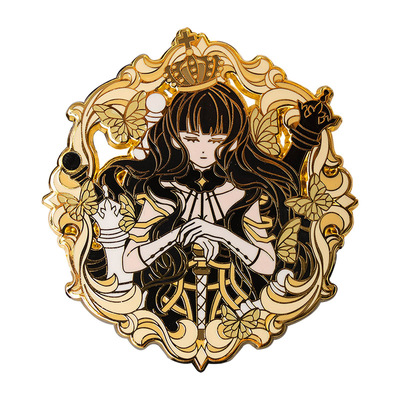 月色星象皇后金属珐琅徽章胸针