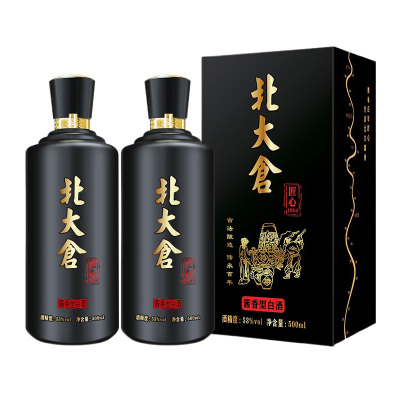 北大仓匠心1914酱香型白酒53度500ml2瓶装商务宴送礼请纯粮酒