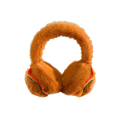 hamburger可爱汉堡包毛绒耳罩