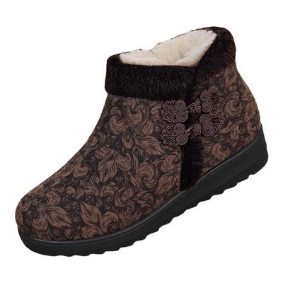 加绒保暖老北京棉鞋女软底防滑