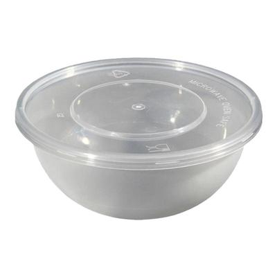 梅洋圆形磨砂塑料八宝饭打包碗