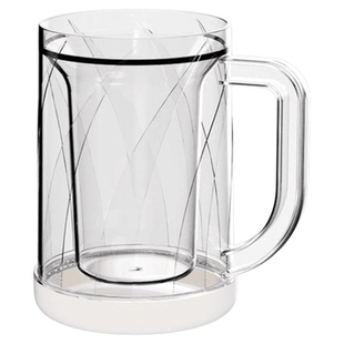 双层制冰杯冰镇夹层冰箱冷冻杯子水杯冷饮杯冰镇杯啤酒杯大容量