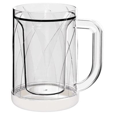 双层制冰杯冰镇夹层冰箱冷冻杯子水杯冷饮杯冰镇杯啤酒杯大容量